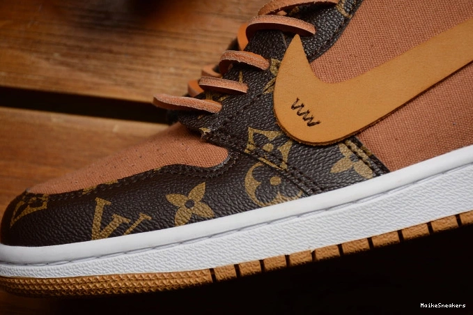 MaikeSneakers Off-Louis x 1 Jordan AJ1 AQ0818-158 OW Air 0818